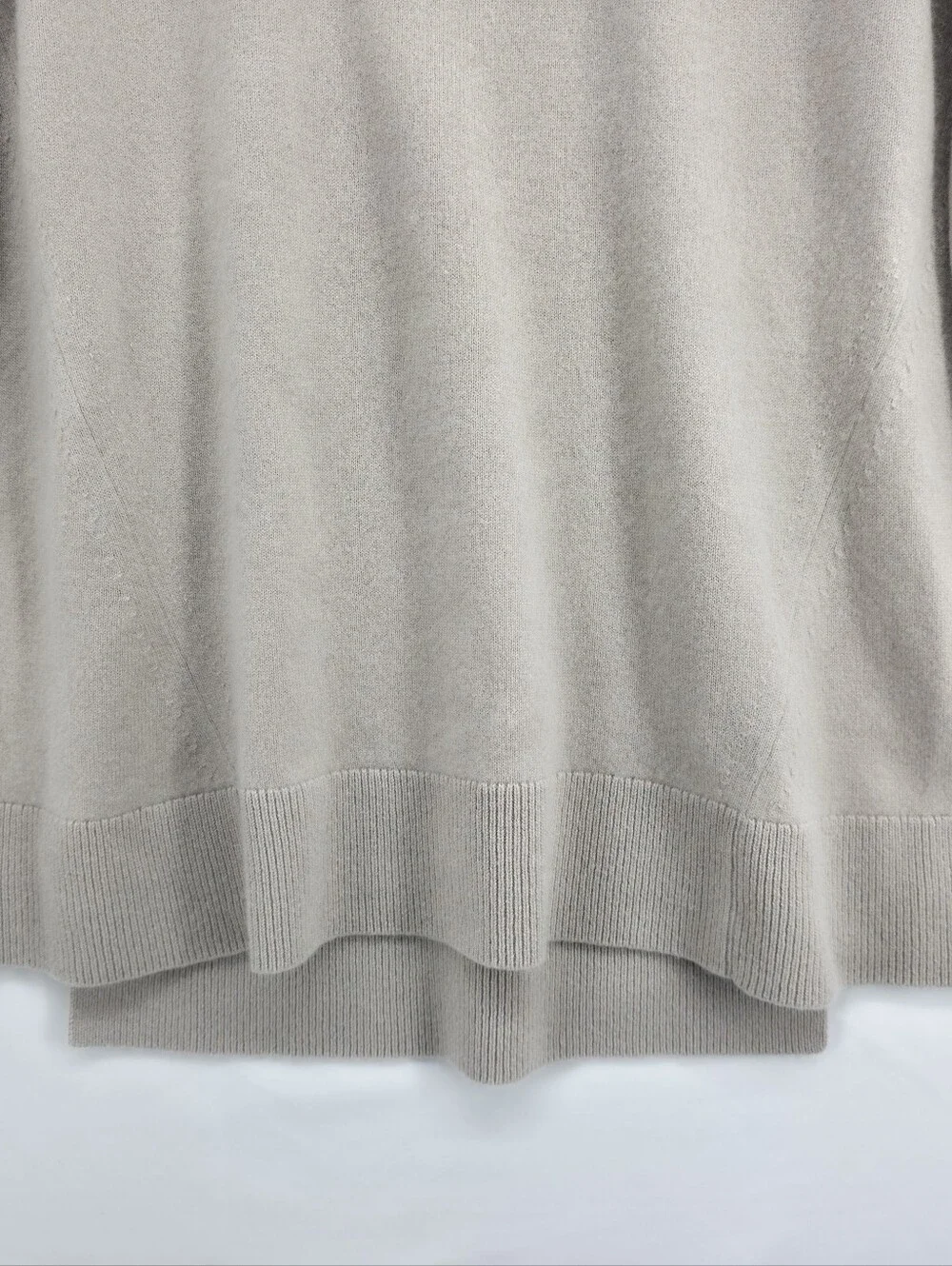 Rag & Bone 100% Cashmere Mock Neck Sweater Taupe Oversized Size Medium